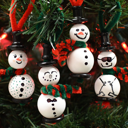 Manualidades De Navidad Para Niños Muñecos De Nieve 4 Pcs