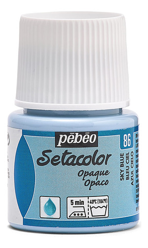 Pebeo Setacolor - Pintura Opaca Para Tela, 1.5 Fl Oz, Azul .