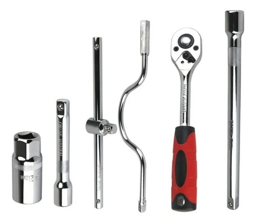 Set Juego Dados 24 Piezas Chicharra 1/2 Manivela Extensiones