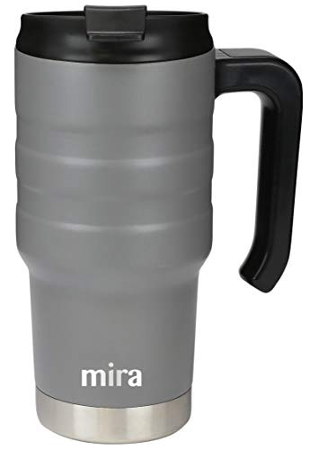 Mira 20 Oz De Acero Inoxidable Coche Mug Con Manija P6g7x