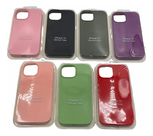 Funda De Silicona Con Interior De Microfibra Para iPhone 15