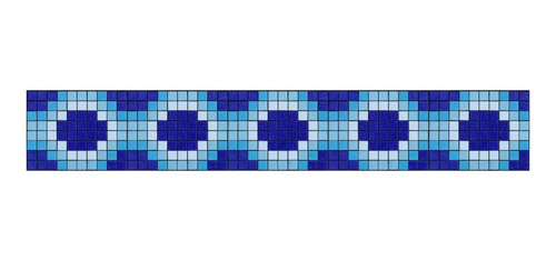 Imagen 1 de 1 de Cenefa En Mosaico Veneciano Rombos Metro Lineal