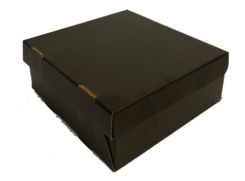 Caja Donas Torta Sandwiches Catering Negro 25,5x27x10.5 X10u