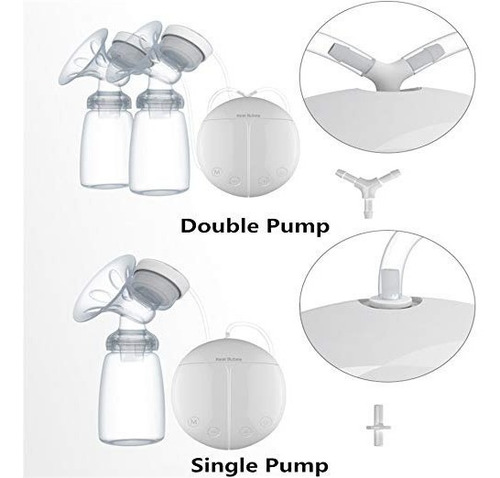 Extractor Doble D Leche Materna Eléctrico Usb 2 Botellas