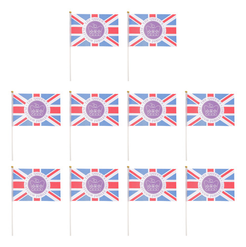 Banderines Con Bandera Británica De La Union Jack, Tamaño Mi