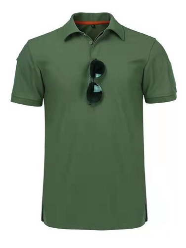 Playera Polo Hombre Manga Corta Militar Táctica