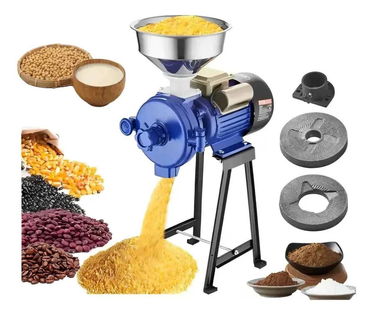 Molino Eléctrico Trusx Para Granos, Cereales y Semillas en Seco y Húmedo