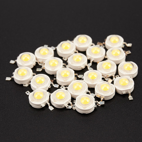 20 Diodos Led De Alta Potencia, 1 W, Ultrabrillantes, 3000 K