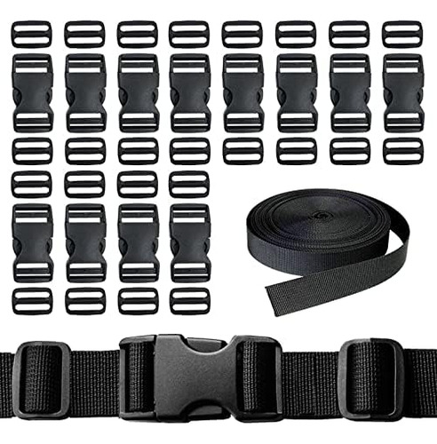 Buckles Strap 1 Inch: 12 Pcs Quick Side Release Buckles...