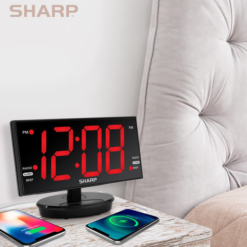Reloj Despertador Digital Led Extragrande Con Radio Fm
