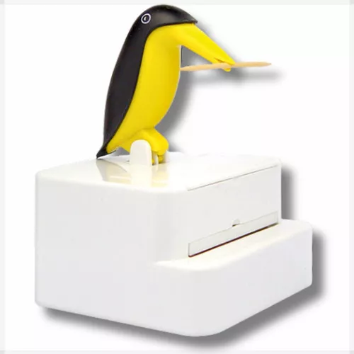 Porta palito Jogo Com 2 Modelo Pinguim - Acompanha palitos