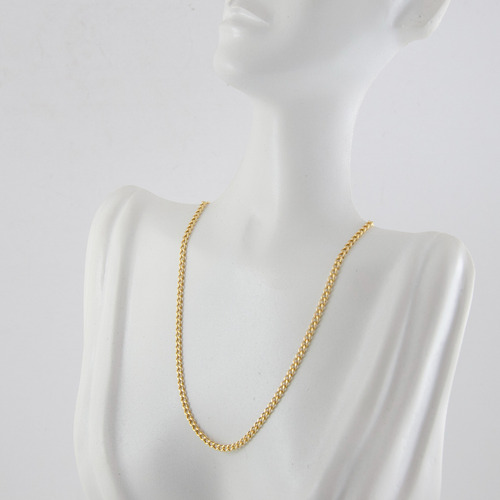 Colar Masculino Ouro 18k 750 Grumet 2.2 60 Cm Certificado