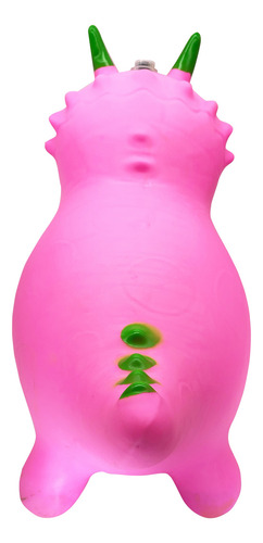 Montable Brincolin Inflable Para Niños Dinosaurio Rosa
