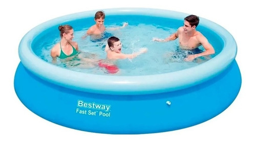 PILETA INFLABLE GRANDE --- Bestway Fast Set 57273 - 5377 L - Azul