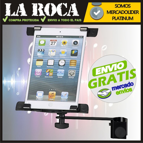 Imagen 5 de 10 de Soporte De iPad Tablet Celular Para Pie Microfono