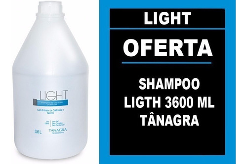 Shampoo Light Uso Diário Tânagra 3600ml Excelente Oferta