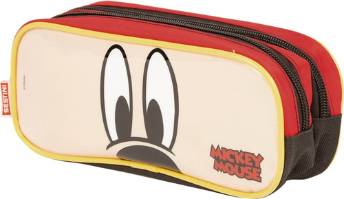 Imagem 2 de 3 de Estojo 2 Compartimentos Mickey Mouse 19y Sestini - 65314