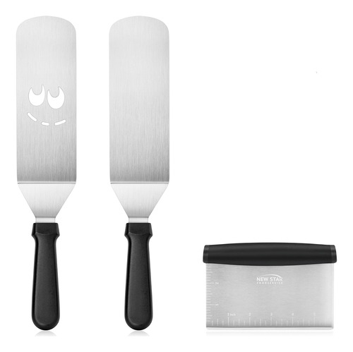 Juego De Espatula Para Barbacoa Acero Inoxidable De 3 Piezas