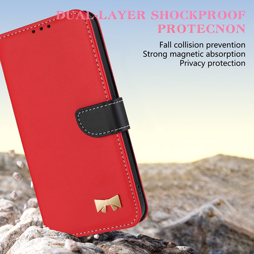 Funda De Piel Sintética Para Xiaomi Poco C65/c55 Rfid, Ranura, Tapa Abatible, Soporte