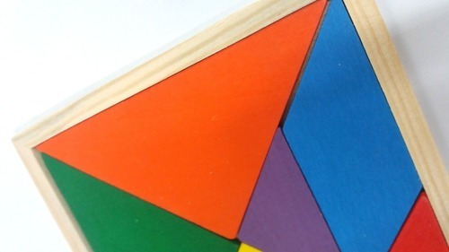 Tangram De Madera Didactico Juguete De Madera