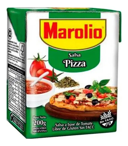 Salsa Marolio Pizza 200 Grs X 20 Unidades