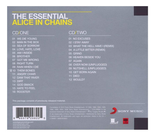Alice In Chains - Essential Alice In Chains (2cd) | Cd