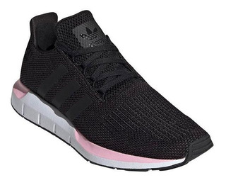 adidas negros con rosa