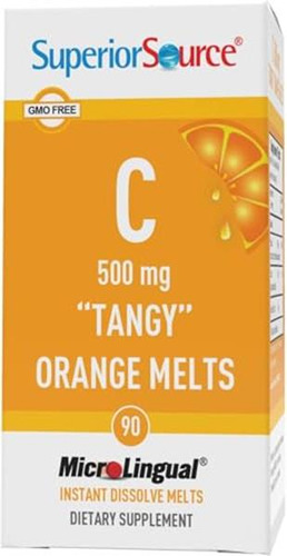 Superior Source Vitamina C 500mg Tabletas Sublinguales 90