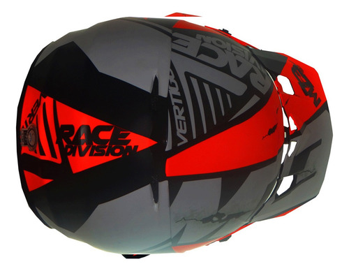 Imagen 7 de 9 de Casco Vertigo Mz3 Race Division Off Road Naranja M