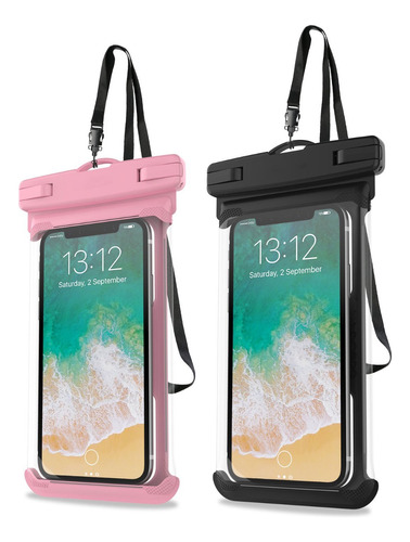 2pz Bolsa Protectora Impermeable Para Teléfono Móvil Pareja