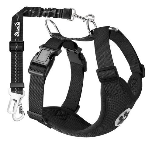 Slowton Dog Car Harness Plus Connector Strap, Arnés De Chale