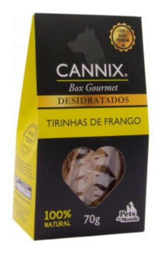 Petisco Natural Cães Cannix Gourmet Tirinhas De Frango