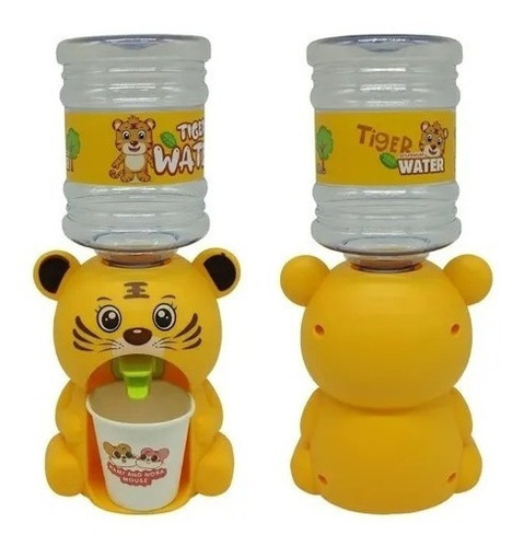 Mini Garrafón Dispensador Agua Juguete Niños Animalito 811gu Color Amarillo Tigre