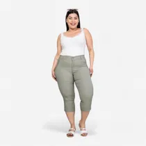 Comprar Capris De Dama De Bengalina Talles Especiales Elastizados