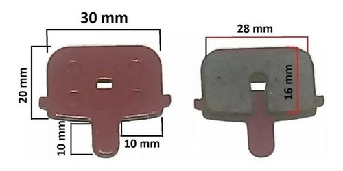 Imagem 2 de 3 de 4 Pares De Pastilhas Freio Disco Bike Gts Quadrada Original