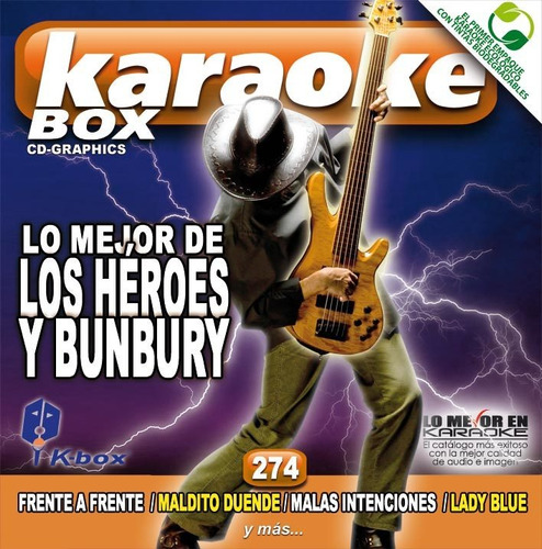 Cd+g Karaoke K-box Heroes Del Silencio  Enrique Bunbury