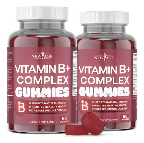 Gomitas Con Complejo De Vitamina B New Age Con B3, B5, B6, B