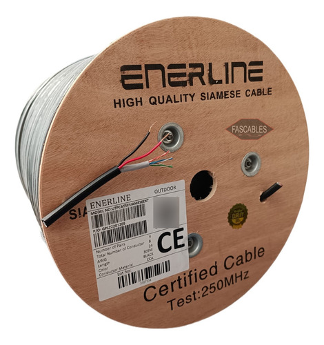 Cable Utp Categoría 5esiames Exterior Doble Chaqueta X305mts