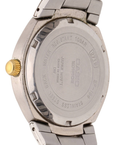 Reloj Para Hombre Casio *edifice*. Plateado/dorado Dorado Morado (Usado)