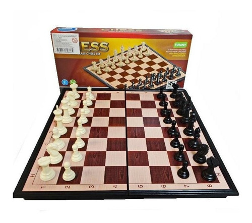 Tablero Juego De Ajedrez Magnético Chess 30 X 30cm