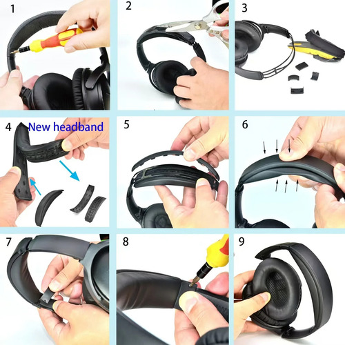 Diadema Vincha Para Bose Quiet Comfort Qc35 Qc35ii Qc45