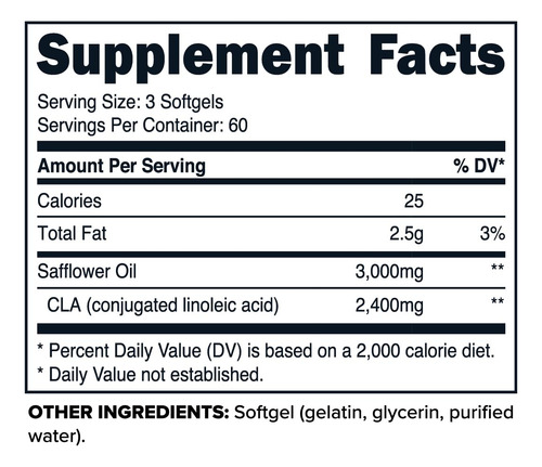 Suplemento Primaforce Cla 2400 Mg Max Cla 180 Cápsulas Bland