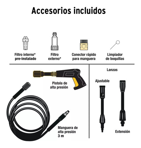 Hidrolavadora Portátil Pretul 1350 Psi 1200w Hila 1350p-2