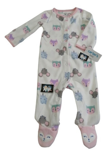 Pijama Térmica Carter's Enteriza Bebé Niña Ratona 9 Meses.