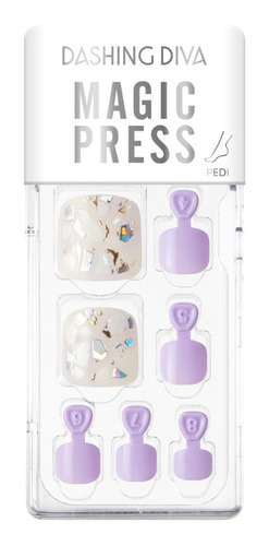 Uñas Press On Pedicura Dashing Diva Mdr1265p