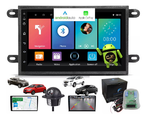 Estereo Pantalla Android Gps Wifi Prisma Onix Joy Interf Cjf