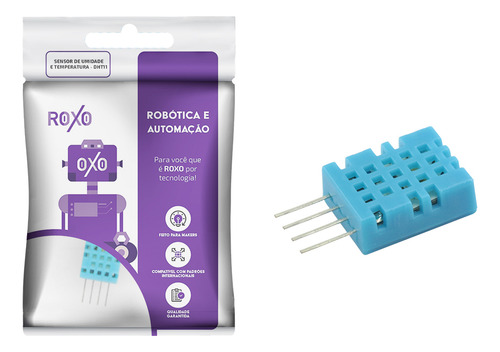 Sensor Dht11 Temperatura Umidade - Roxo