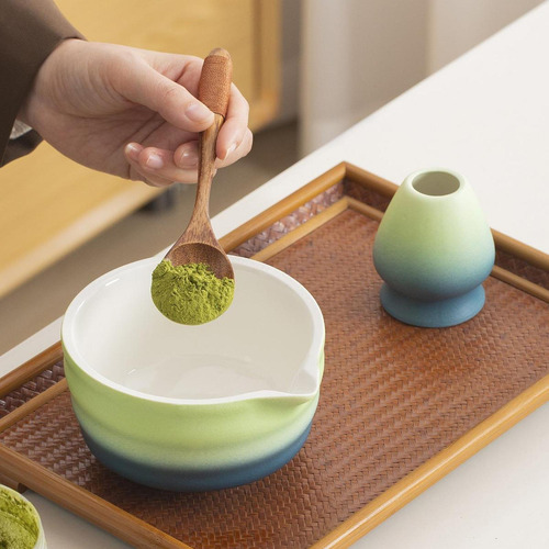Herramienta De Matcha Japonesa Acristalada Cuenco De Matcha