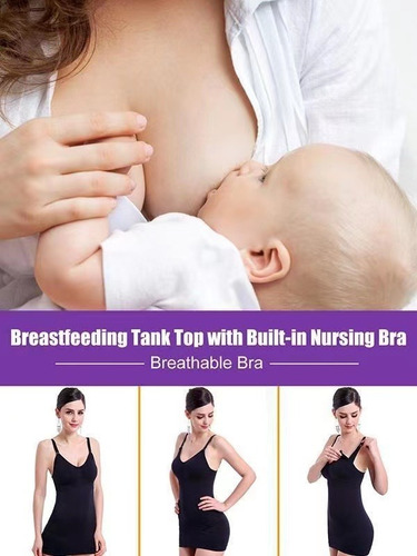 Camiseta De Lactancia Maternidad Con Sujetador Integrado
