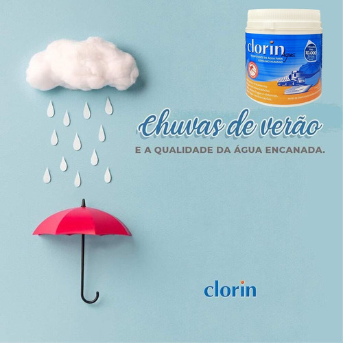 Cloro Clorin Para 10.000 L D'água Embalagem Com 25 Pastilhas